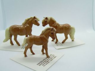 Hagen Renaker Horse Shetland Pony Set Of 3 Figurine Miniature