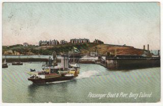 1909 Barry Island Pc Postcard Vale Glamorgan South Wales Welsh Uk United Kingdom