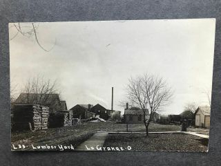 Rppc - Lagrange Oh - Lumber Yard - Logging - Ohio - Real Photo - Lorain County - Industry - Rp