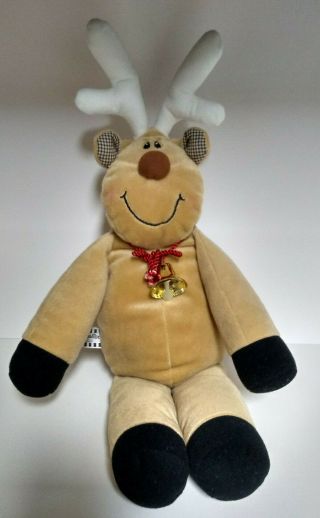 Stuffed Reindeer With Bell Plush 22 In Eddie Walker Midwest Of Cannon Falls