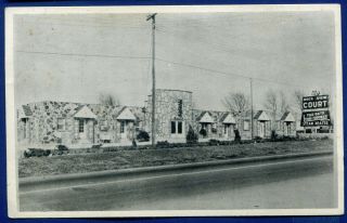Rock View Court On Route 66 Springfield Missouri Mo Postcard 1