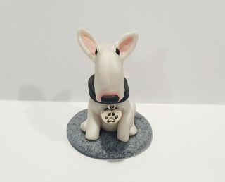 Odd Bulls Hand Made English Bull Terrier Figurine - White Bullie