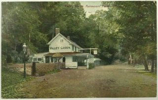 Postcard Philadelphia Pa Valley Green Inn Fairmount Park Dirt Road Street 1900 