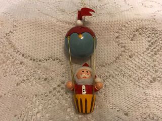 Christmas Ornament Santa In A Hot Air Balloon