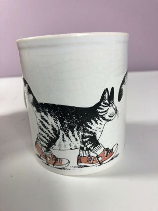 Vintage Kiln Craft Chef Cat Bkhiban Mug 1979 England - Has Crazing Inside Mug 2