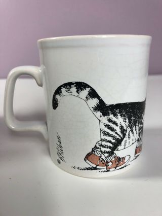 Vintage Kiln Craft Chef Cat Bkhiban Mug 1979 England - Has Crazing Inside Mug 3