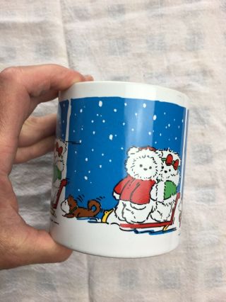 Vintage 1989 SantaBear Dayton Hudson Christmas Coffee Mug Cup 2