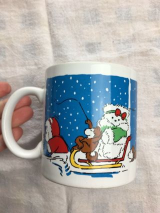 Vintage 1989 SantaBear Dayton Hudson Christmas Coffee Mug Cup 3