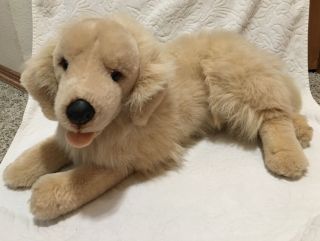 Huge 26 " Prima E&j Classic Golden Retriever Dog Plush Stuffed Animal Realistic