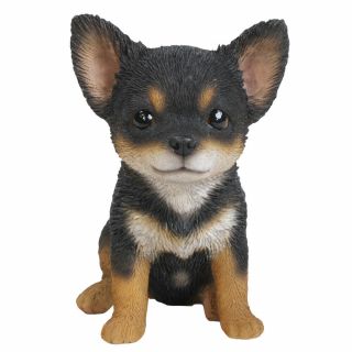6.  5 Inches Chihuahua Puppy Figurine Statues Collectible