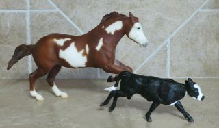 Breyer Classic 3354 Wahoo King Legendary Horse Roping Calf Gift Set 00 - 01 Only