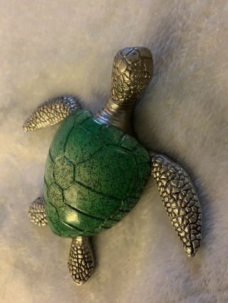 Sea And Sand Ceramic Green Sea Turtle Wall Hanging