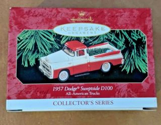 Hallmark Keepsake 1957 Dodge Sweptside D100 Truck Christmas Ornament
