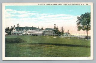 Wykagyl Country Club Rochelle York Golf Course Antique Ca.  1920s