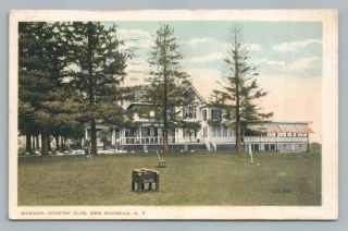 Wykagyl Country Club Rochelle Ny Golf Putting Green Vintage Westchester 1921