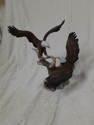 1989 American Eagle Gallery Fine Porcelain Eagle Statue