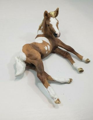 Breyer Custom Drastic Cm Re - Sculpt Classic Laying Down Foal,  Born Foal