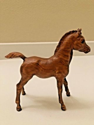 Rare Vintage Breyer Horse 909 Arabian Foal In Woodgrain