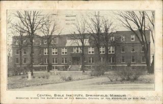 1936 Springfield,  Mo Central Bible Institute Christian,  Greene County Missouri