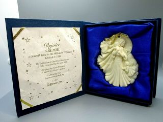 The Millennium Ornament " Rejoice " A Limited Edition By Roman,  Inc Vintage 1998