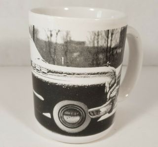 Sherwood Brands Coffee Mug Cup Black And White Old Vintage Antique Car