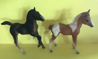 Breyer Horse Classic Mustang Foals - Andalusian & Pinto Palomino.