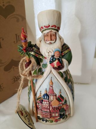 Jim Shore Russian Santa Heartwood Creek Christmas Figurine 4017650