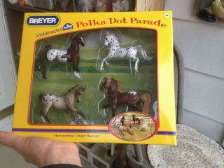 Breyer Stablemates Polka Dot Parade 5979 4 Appaloosa Horses 3 " H