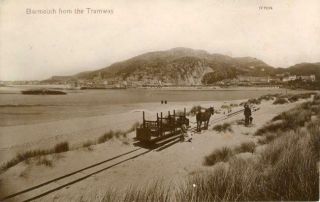 Real Photographic Postcard Of Barmouth From The Tramway,  Merioneth,  Wales