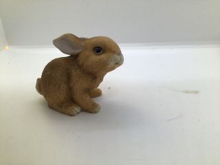 Vintage Homco Porcelain Brown Rabbit Bunny Figurine 1465