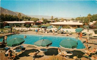 Biltmore Hotel Pool Palm Springs California 1950s Postcard Mellinger 12380