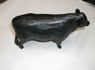 Vtg.  Hartland Plastic Inc Toy Black Angus Bull 1950 