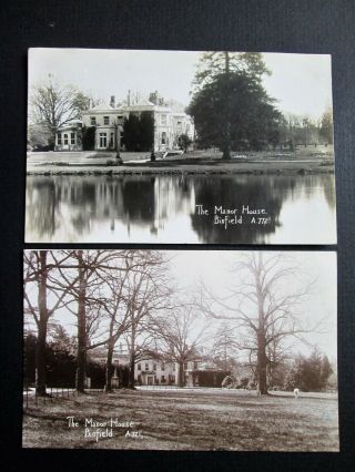 The Manor House,  Binfield,  Berkshire - 2 X Real Photo Postcards (1925)