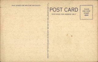 Ludington,  MI Bath House and Beach Teich Mason County Michigan Linen Postcard 2