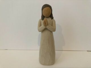 Willow Tree Figurine Sisters By Heart,  Girl Praying Demdaco 2000 Susan Lordi