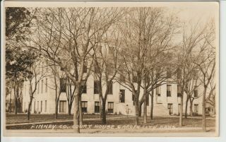 Rppc Garden City Kansas Finney County Court House Real Photo Postcard Ks 1931