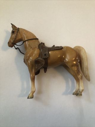 Vintage Breyer Palomino Western Horse With Saddle And Reins