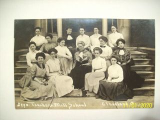 Rppc Postcard,  Teachers From Mill Elementary School,  Cleveland Ohio,  1910 - 1915