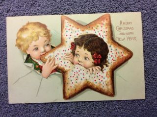A Merry Christmas And Happy Year Postcard Series 623 Wunderlich Fantasy