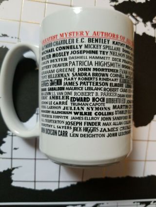 Greatest Mystery Authors Of All Time Coffee Mug 12 Oz