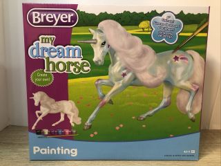 Breyer Traditional Series Unicorn Paint Kit 1:12 Detailed Scale Model White