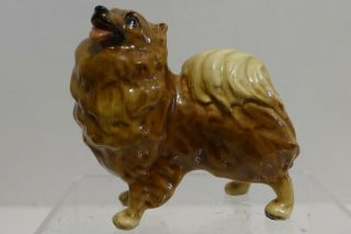 Cba - 9 Vintage Mortens Studio Ceramic Dog Figurine - Spitz