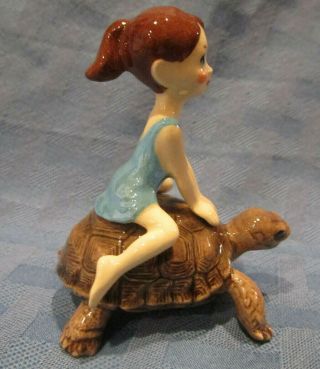 Hagen Renaker Specialty,  Little Girl on Tortoise,  04026, 3