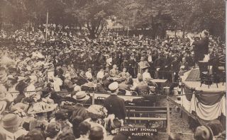 Rppc Real Photo Postcard President Taft Speaking 1912 Marietta Ohio 987