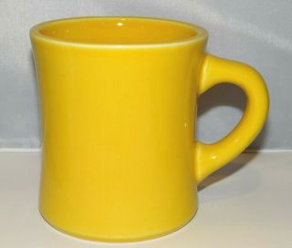 Bright Yellow Diner Style Coffee Mug Tea Cup Heavy Ceramic 16oz.  Xlarge