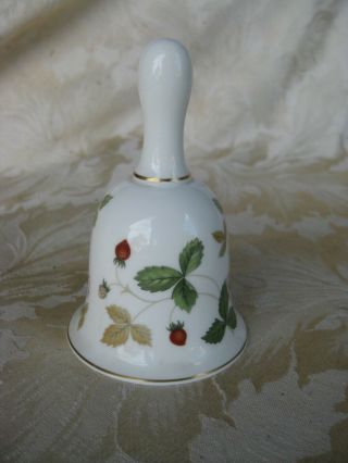 Wedgewood Wild Strawberry Table Bell 4 1/8 " Tall
