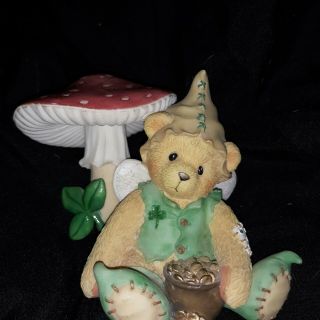 Cherished Teddy St.  Patricks Day Ryan Irish Leprechaun Fairy Bear Figurine