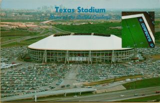 Air Aerial View Texas Stadium Home Of Nfl Dallas Cowboys Irving Tx Postcard C37