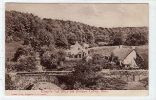 Kilmorie Post Office And Bridgend Cottage: Isle Of Arran Postcard (c55831)