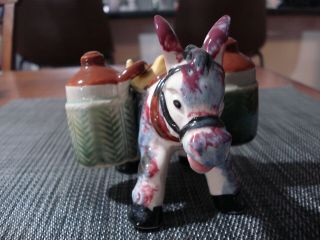 Vintage Donkey Salt And Pepper Shakers Japan Made